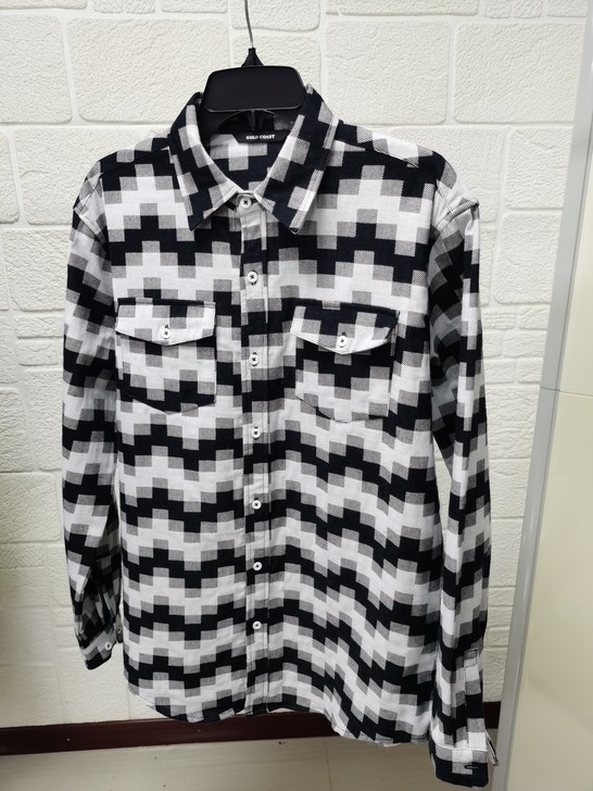 全新 男士长袖衬衫  格子这个是用之前出口...