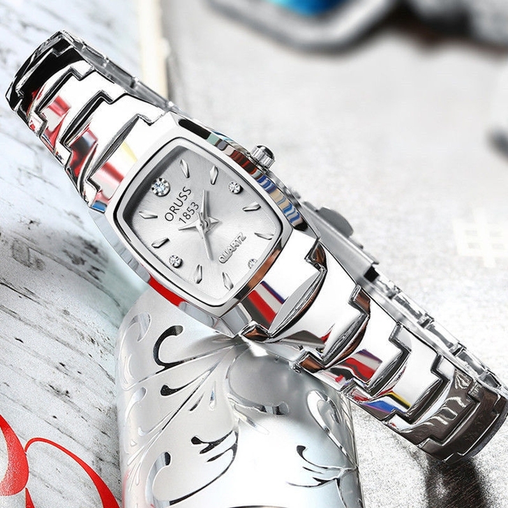 全自动机械表女时尚潮流防水夜光钨钢带女表百...