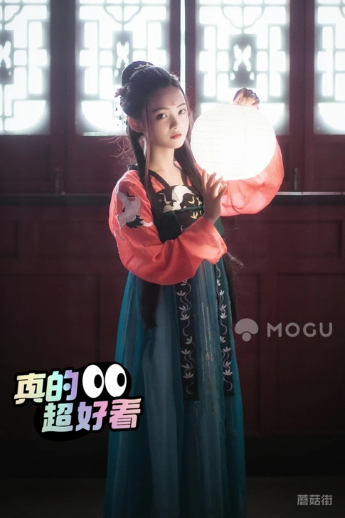 传统汉服刺绣上襦+齐胸襦裙  99新