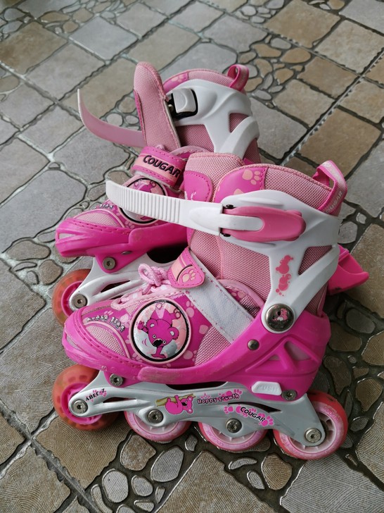 美洲狮溜冰鞋，26-30码可穿，孩子穿起小...