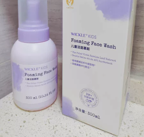 wickle儿童洗面奶女孩氨基酸洁面泡沫3...
