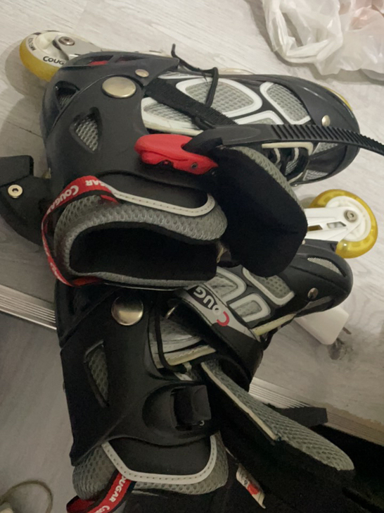 美洲狮滑轮鞋，搬家时翻出来的，没穿过几乎，...