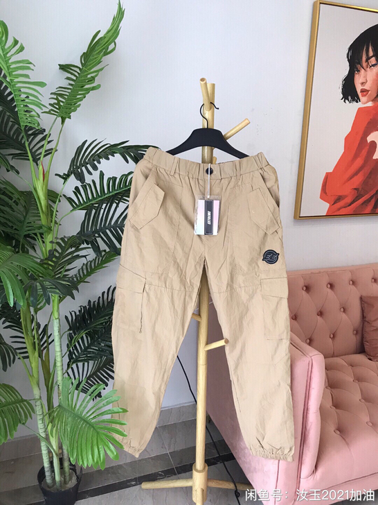 品牌休闲裤,全新纯棉卡其色吊牌还在XL码,...