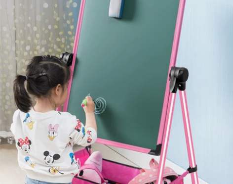 幼儿童画画板磁性无尘支架式小黑板家用宝宝写...