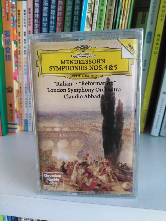 未拆封dg古典音乐磁带,门德尔松第4交响曲...