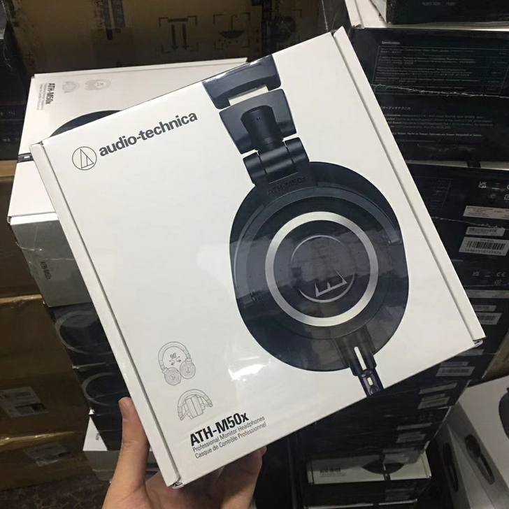 铁三角ATH-M50X头戴式监听专业耳机国...