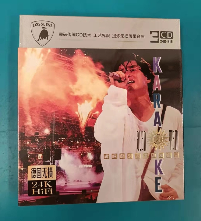 谭咏麟CD，一盒3张24K金碟，全新！未拆...