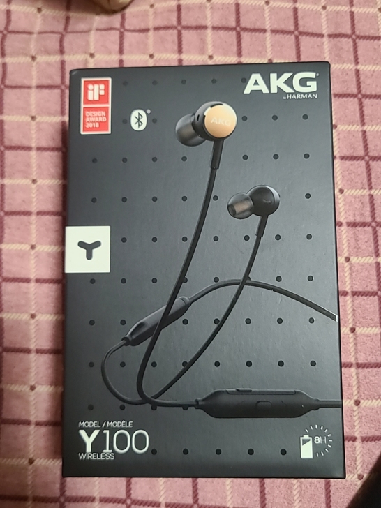 AKG-Y100无线入耳式 颈挂磁吸蓝牙运...