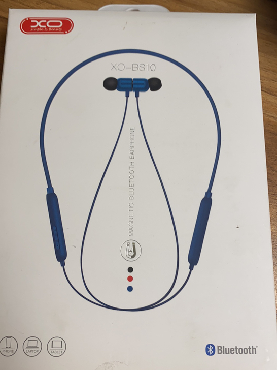 XO-BS10蓝牙耳机，蓝色。9成新。包邮