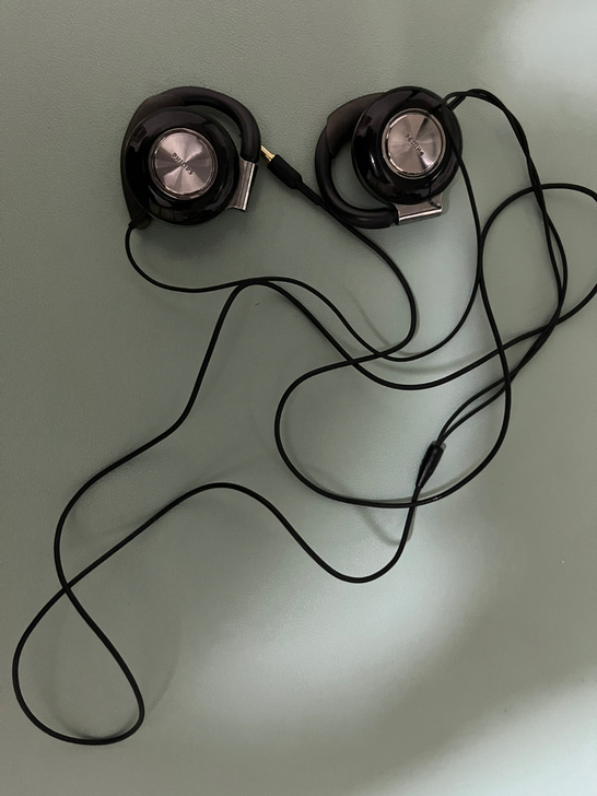 一个飞利浦挂耳式的，加两个有线手机耳机。功...