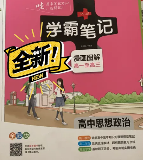 绿卡凯尔中学教辅 高中政治学霸笔记 教辅书...