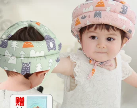 婴儿学步防摔护头神器夏季天透气儿童枕头盔帽...