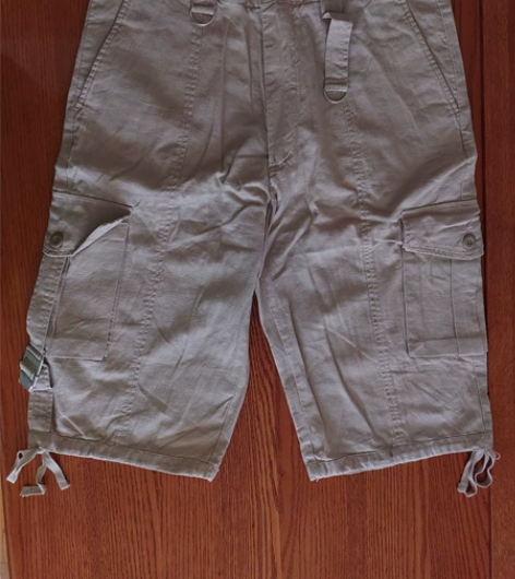 全新 天然麻 全新短裤 中短裤 夏季短裤 ...