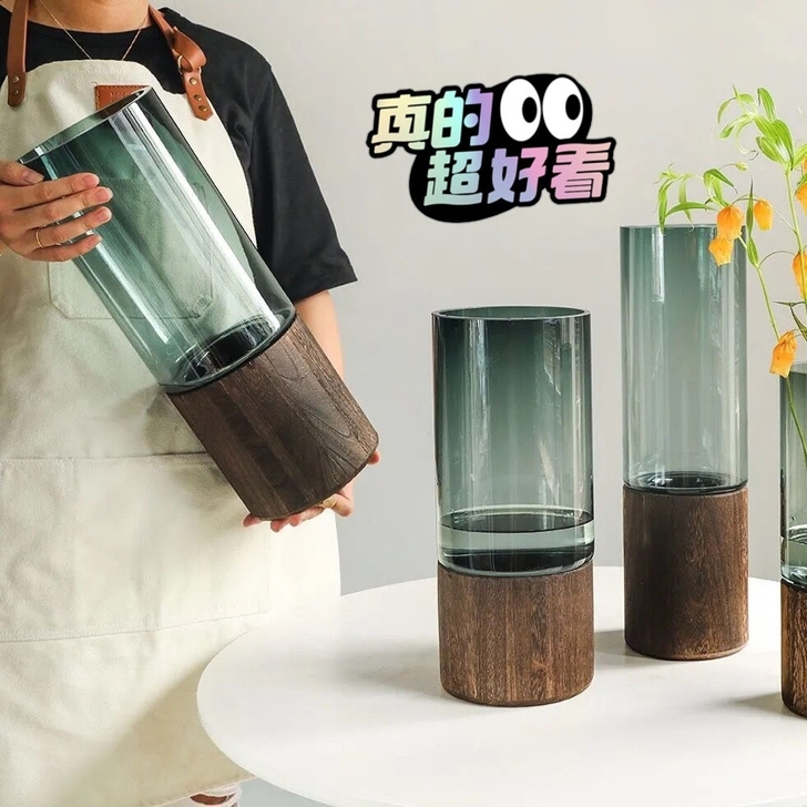 全新包邮花瓶 北欧ins轻奢简约玻璃花瓶实...