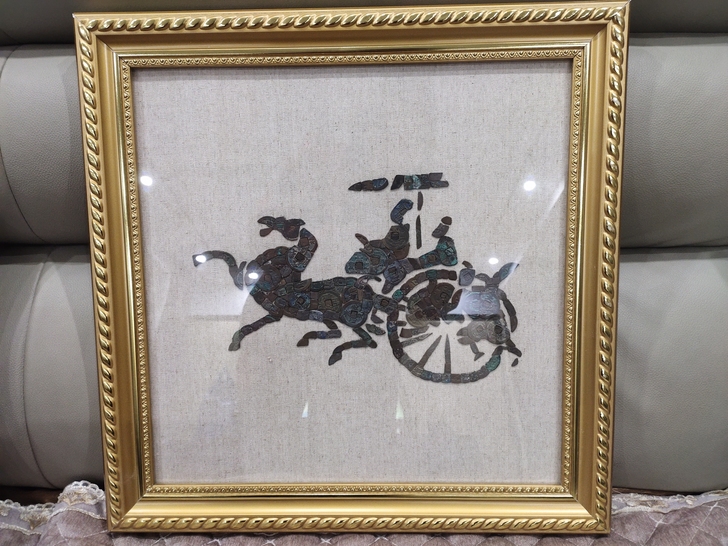铜钱贴画！王侯出塞！！拍品为一副！！！