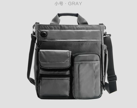 智行者男包单肩包商务男斜挎包尼龙手提包男士...