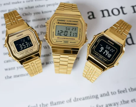 Casio卡西欧小金表银表男表女表情侣手表...