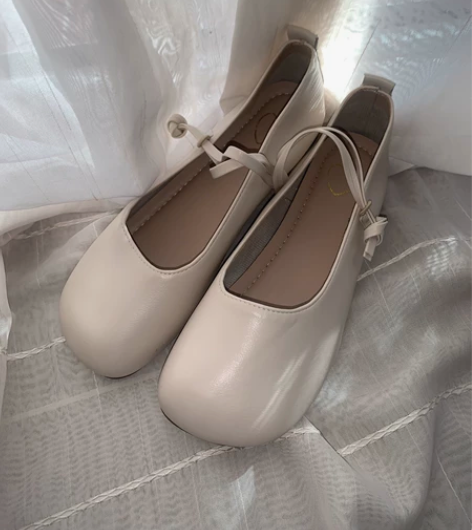 40方头玛丽珍鞋女复古2022新款韩版文艺...