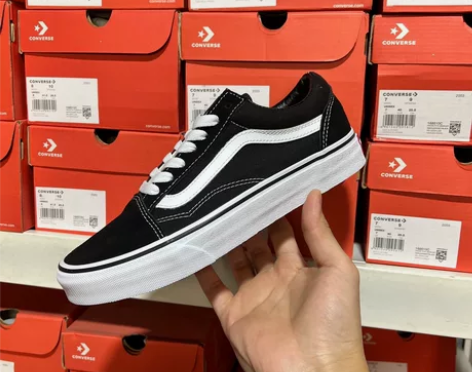 Vans 经典黑白Old Skool 尺码...