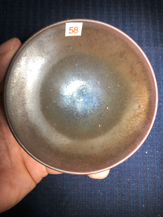 特价通天龙窑柴烧磨底平口盏主人杯 口径9....