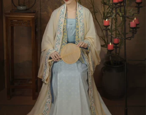 柒邑原创汉服女宋制四件套 【海棠落】齐腰褶...