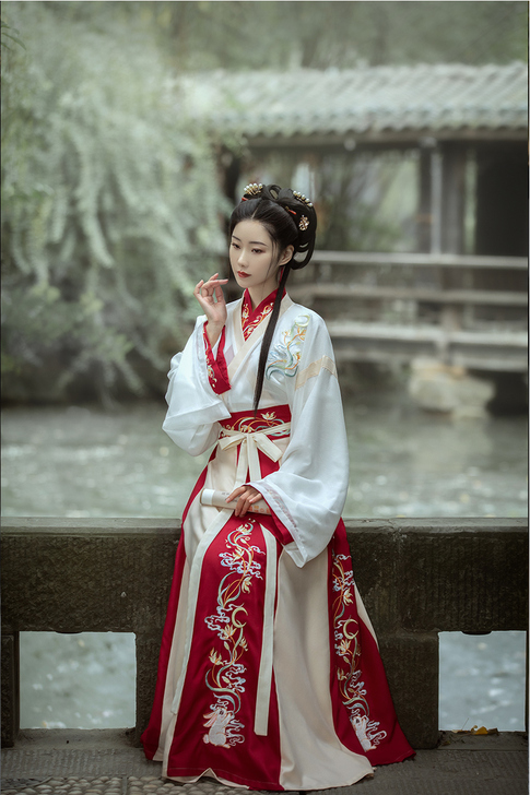 妃子络【月兔】原创汉服女中国风春夏款一片式...