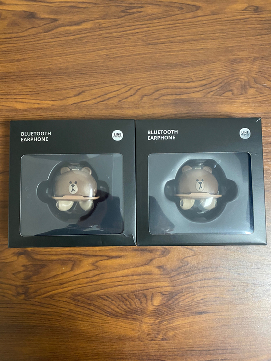 哈科Line friends布朗熊蓝牙耳机...