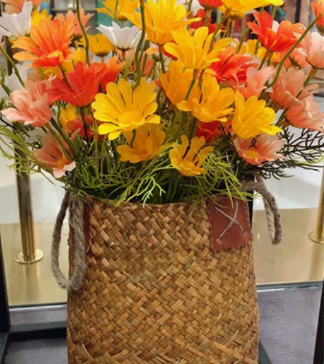 21.8元包邮厂家直销 天然草编花瓶插花花...