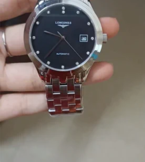 正品二手9成新 浪琴男士军旗系列全自动机械...