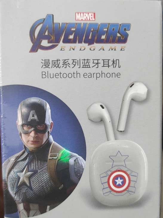漫威系列美国队长TWS蓝牙耳机（全新未拆封）