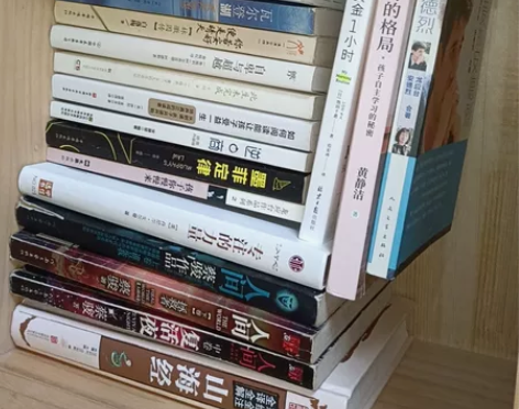 清书架，成人育儿及造价考试书籍，全部5元一...