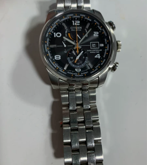 西铁城不锈钢光动能手表 直径：43mm 防...