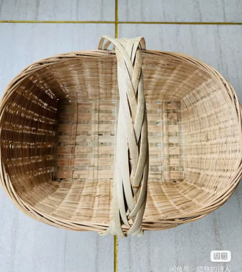竹编竹篮手提篮子手工小竹篮水果菜篮鸡蛋篮厨...