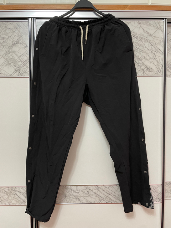 潮牌排扣卫裤休闲裤