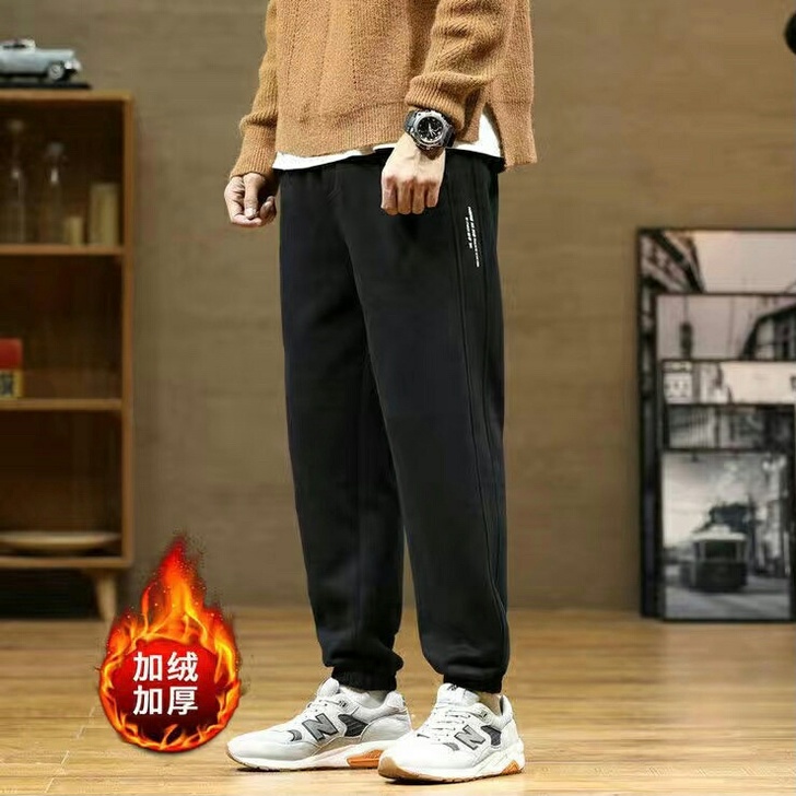 清 仓 捡漏,运动裤秋冬加绒加厚束脚休闲裤...