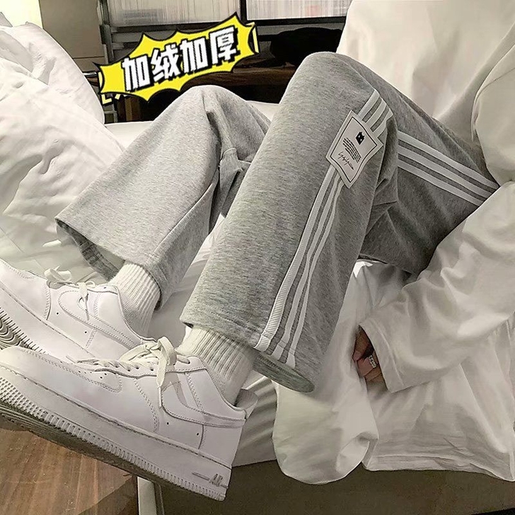 三条杠裤子男春秋季韩版潮流休闲卫裤潮牌in...