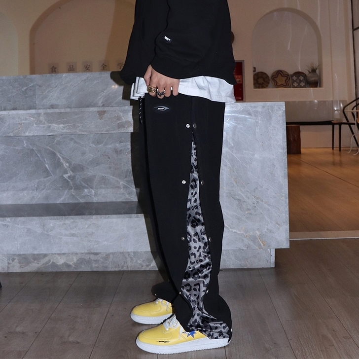 豹纹排扣裤  165到170，吊牌已拆没穿...