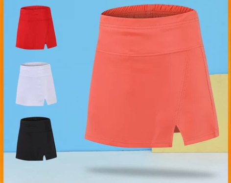 新款羽毛球服裙裤女童短裤裙透气速干网球裙裤...