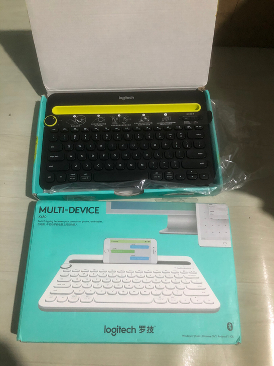 全新罗技K480无线蓝牙键盘办公iPad键...
