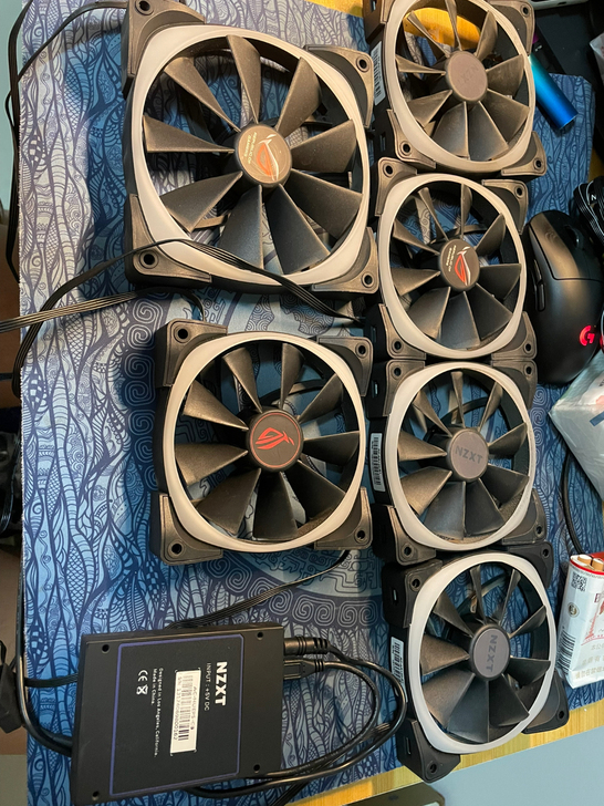 恩杰 RGB风扇 4把12CM