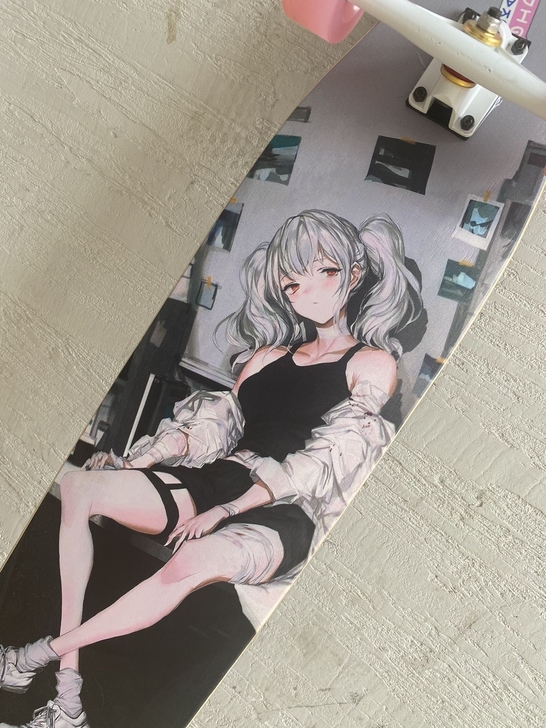 White King 白神滑板女生专业长板...