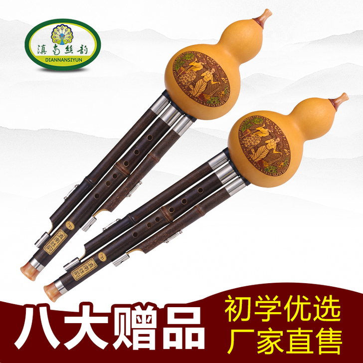 滇南丝韵葫芦丝乐器初学C调降B调小d调G调...