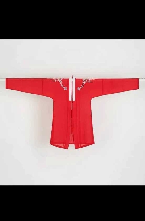 花朝记星辰红色褙子m码