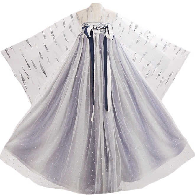 明制汉服女抖音中国风学生古装超仙花嫁齐胸襦...