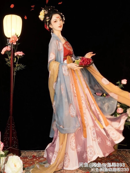 求购汉服玉术诃子裙蓝色S