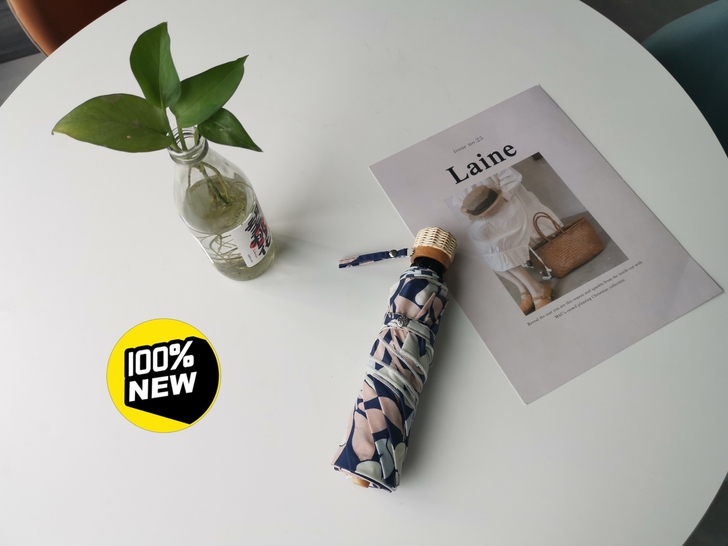 全新日本because碎花遮阳晴雨伞,现货...