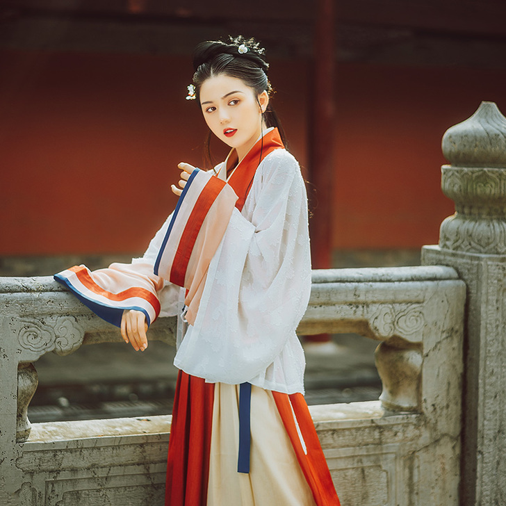 山茱萸 花朝记原创设计 汉服女装襦裙 晋制...