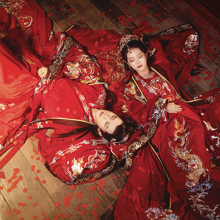 序绘原创 跃龙门 男女款汉服婚服重工刺绣一...