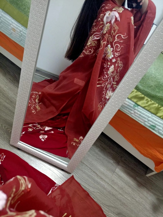 【正】织羽集渚清沙【大袖衫】原价528重工...