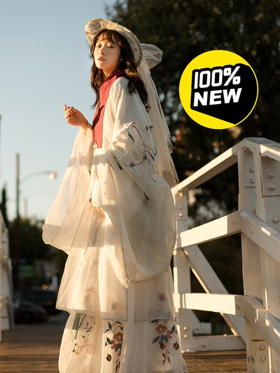 徐娇织羽集【皎月】披风交领袄半身裙汉服女 ...